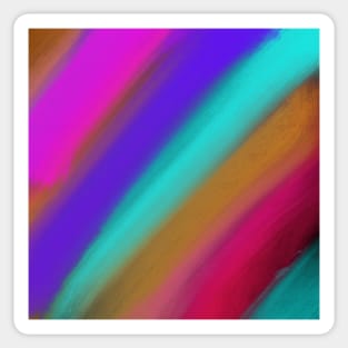 Watercolor stripes abstract Sticker